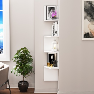 Rafturi perete, Bold Frame, UnicUtil, 29 x 155 x 29 cm, Alb - Img 5