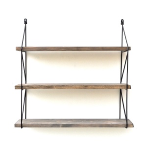Rafturi perete, Minimal Style, UnicUtil, 60 x 15 x 55 cm, Nuc Negru - Img 4