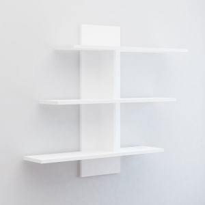 Rafturi perete, Solid Base, UnicUtil, 111 x 90 x 20 cm, Alb - Img 4