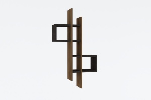 Rafturi perete, Solid Edge, UnicUtil, 53 x 108 x 19 cm, Stejar Gri - Img 5