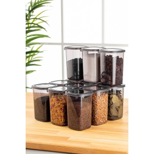 Set 12 recipiente alimentare , UnicUtil, Stylish Compact, Antracit - Img 2