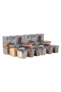 Set 18 recipiente alimentare , UnicUtil, Modern Spacious, Antracit - Img 3