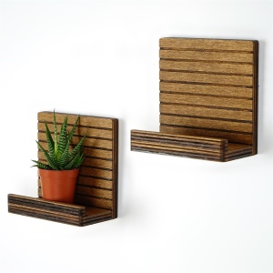Set 2 Rafturi perete, Premium Frame, UnicUtil, 13 x 13 x 7 cm, Nuc - Img 1