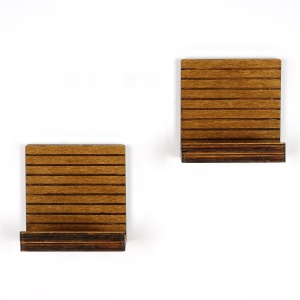 Set 2 Rafturi perete, Premium Frame, UnicUtil, 13 x 13 x 7 cm, Nuc - Img 4