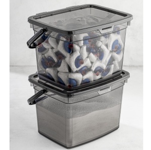 Set 2 recipiente alimentare , UnicUtil, Spacious Durable, Antracit