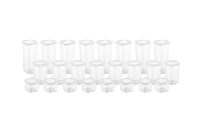 Set 24 recipiente alimentare , UnicUtil, Sturdy Elegant, Alb - Img 2