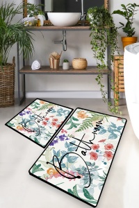Set covorase baie 2 piese, Deluxe Soft, UnicUtil, Multicolor - Img 1