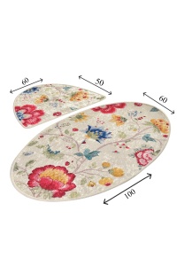 Set covorase baie 2 piese, Deluxe Soft, UnicUtil, Multicolor - Img 3