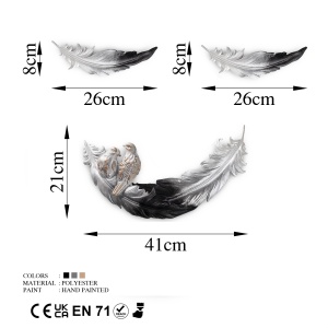 Accesorii Decorative Perete, Storm root, UnicUtil, Culoarea Negru Alb - Img 6
