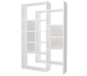 Biblioteca, Geo WhiteSpace, UnicUtil, 94.2 x 22 x 139.5 cm, Alb - Img 6