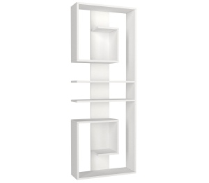 Biblioteca, Geometric Charm, UnicUtil, 60 x 19.6 x 161.8 cm, Alb, UUBIB40 - Img 6