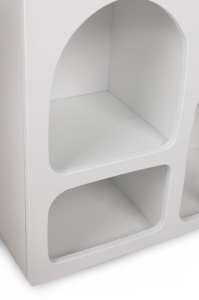 Biblioteca, Timeless Style, UnicUtil, 120 x 37 x 74 cm, Alb - Img 9