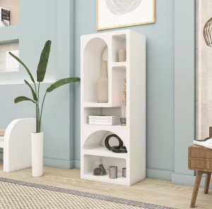 Biblioteca, Timeless Style, UnicUtil, 60 x 32 x 150 cm, Alb - Img 4