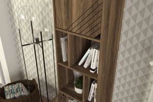 Biblioteca, Trendy Space, UnicUtil, 45 x 35 x 184 cm, Maro - Img 4