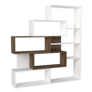 Biblioteca, Urban Chic, UnicUtil, 139.1 x 25 x 151.2 cm, Alb-Maro - Img 6