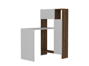 Birou, Power Style, UnicUtil, 90 x 72.1 x 120 cm, Alb si Maro - Img 6