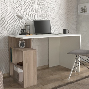 Birou, Pure OakSpace, UnicUtil, 120 x 60 x 73.8 cm, Alb și Crem - Img 3