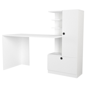Birou, Smart Space, UnicUtil, 149.5 x 61.8 x 120 cm, Alb, UUDESK25 - Img 6