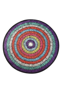 Covoras de baie, Sophisticated Texture, 100 cm, UnicUtil, Multicolor - Img 2