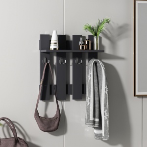 Cuier, Raft Perete, Elegant Space, UnicUtil, 57 x 59 x 18 cm, Gri - Img 5