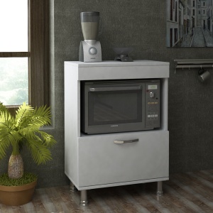 Dulap Organizator pentru Bucatarie, Compact Serve, UnicUtil, 60 x 35.5 x 86.3 cm, Alb, UUORG29 - Img 7