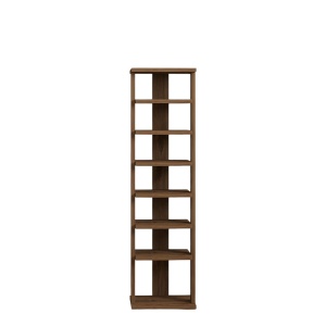 Dulap pentru pantofi, Ayka Walnut, UnicUtil, Nuc, Lățime: 29,6 cm, Înălțime: 110 cm, Adâncime: 29,6 cm - Img 5