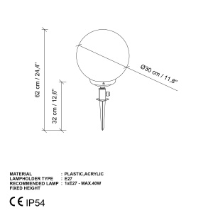 Lampadar Exterior, Spark echo, UnicUtil, Culoarea Negru - Img 7