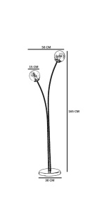 Lampadar, Ripple spark, UnicUtil, Culoarea Negru Alb - Img 5