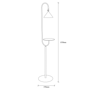 Lampadar, Storm spark, UnicUtil, Culoarea Negru Auriu - Img 3