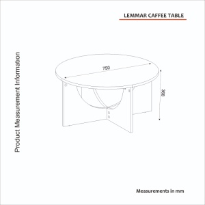 Masă de cafea, Lemmar Sandstone, UnicUtil, Crem - Img 2