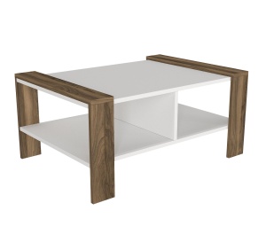 Masa De Cafea, Wood Frame, UnicUtil, 90 x 60 x 42 cm, Alb-Maro - Img 6