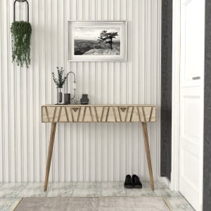 Masa Decor Hol, Geo Prism, UnicUtil, 120 x 35 x 89.3 cm, Crem