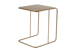 Masă laterală, Shb 011, UnicUtil, Auriu, 47 x 46 x 57 cm, 100% METAL - Img 2