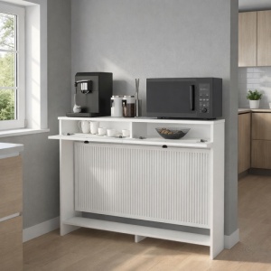 Mască radiator, Opelya Coffee Corner, UnicUtil, Alb, 130 cm - Img 3