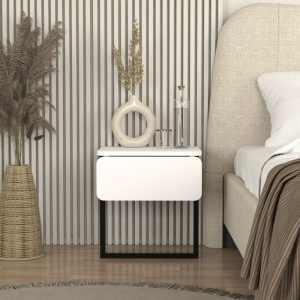 Noptieră, Vala Nightstand, UnicUtil, Alb - Img 6
