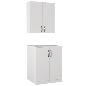 Organizator, Duo Cabinet, UnicUtil, 70 x 67 x 170 cm, Alb - Img 5