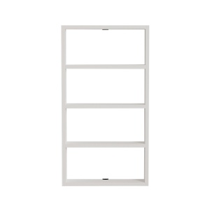 Raft de perete, Quatro White, UnicUtil, Alb, Lățime: 43,2 cm, Înălțime: 80 cm, Adâncime: 9 cm - Img 5
