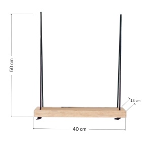 Raft perete, Smart Design, UnicUtil, 40 x 50 x 13 cm, Nuc - Img 3