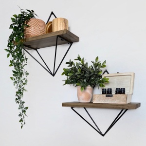 Rafturi perete, Bold Design, UnicUtil, 30 x 30 x 14 cm, Nuc Negru - Img 2