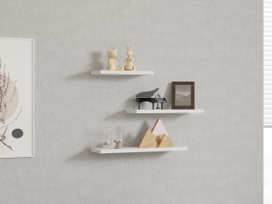 Rafturi perete, Modern Edge, UnicUtil, 30 x 14 x 2 cm, Alb - Img 1