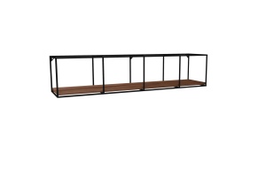Rafturi perete, Solid Edge, UnicUtil, 120 x 30 x 30 cm, Nuc Negru - Img 3