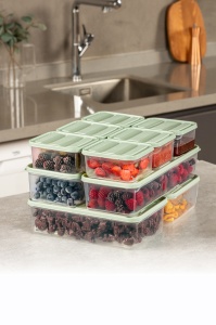 Set 10 caserole plastic , UnicUtil, Durable Lightweight, Verde - Img 2