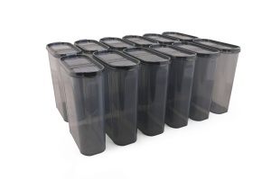 Set 12 recipiente alimentare , UnicUtil, Modern Versatile, Antracit - Img 10