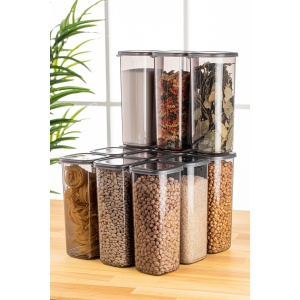 Set 12 recipiente alimentare , UnicUtil, Versatile Elegant, Antracit - Img 2