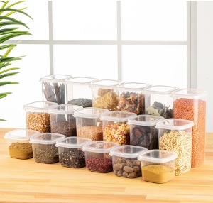Set 18 recipiente alimentare , UnicUtil, Sturdy Elegant, Alb - Img 1
