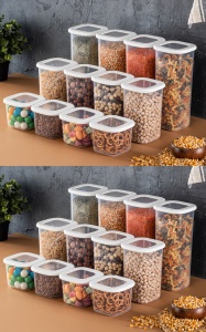 Set 24 recipiente alimentare , UnicUtil, Sturdy Elegant, Alb - Img 3