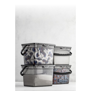 Set 4 recipiente alimentare , UnicUtil, Versatile Lightweight, Antracit - Img 2