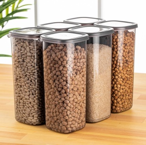 Set 6 recipiente alimentare , UnicUtil, Spacious Modern, Antracit - Img 1