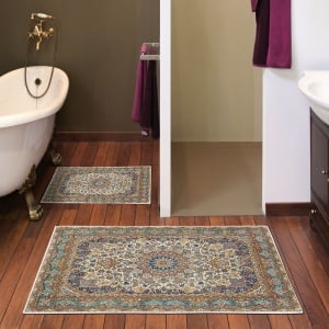 Set covorase baie 2 piese, Modern Look, UnicUtil, Multicolor - Img 1