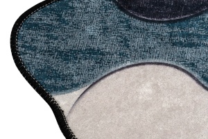 Set covorase baie 2 piese, Sophisticated Texture, UnicUtil, Albastru - Img 3